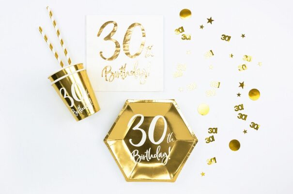 Konfetti - 30! - Guld - Image 3