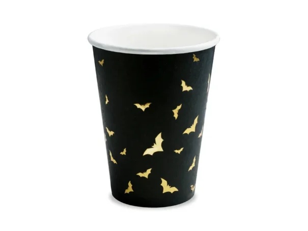 Halloween - Kopper - Flagermus - Sort/Guld - 6 Stk.