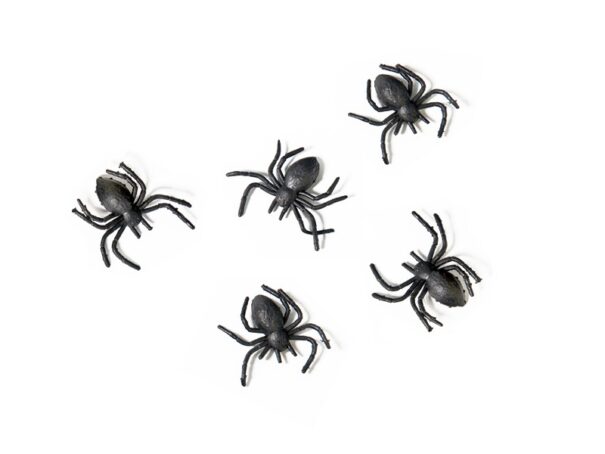 Halloween - Plast Edderkopper - 10 Stk.