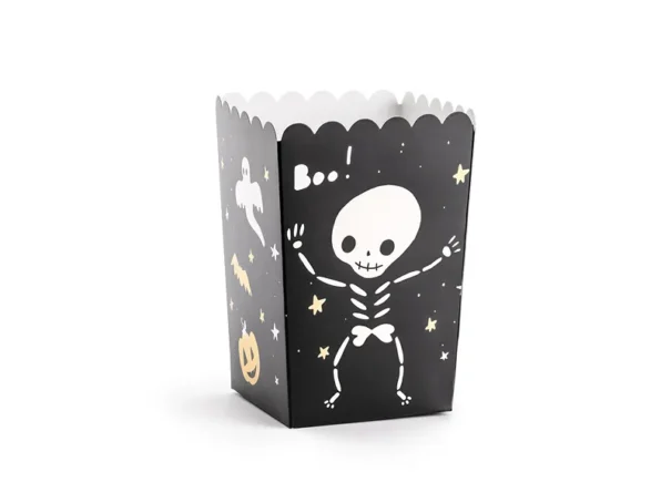 Halloween - Popcorn Bæger - Skelet - 6 Stk.