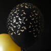 Halloween - Ballon - Flagermus - Sort/Guld - 6 Stk. - Image 3
