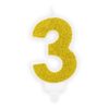 Kagelys - 3 tal - Guld