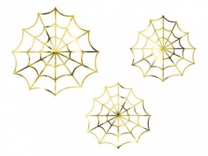 Halloween - Spindelvæv - Guld