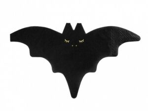 Halloween - Servietter - Flagermus - Sort