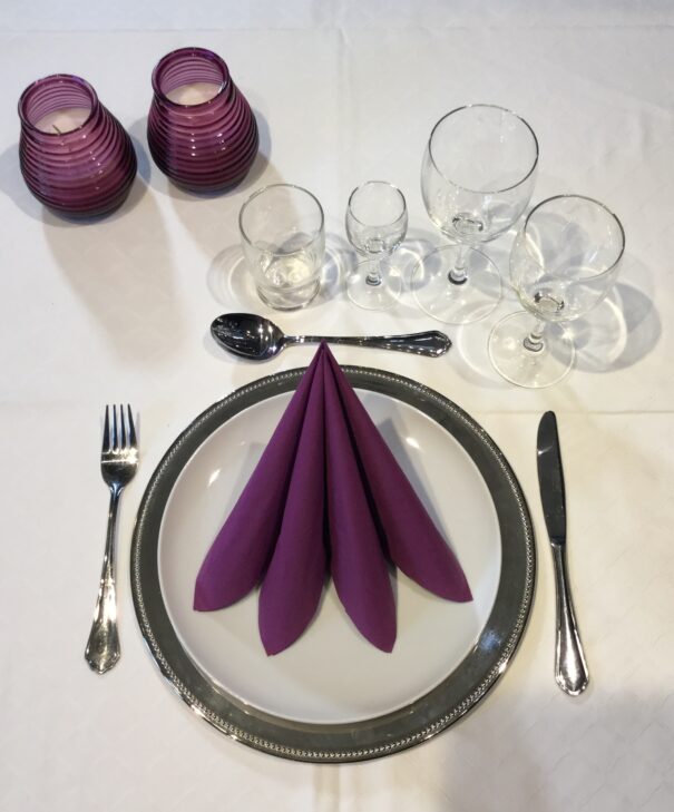 Servietter - Aubergine Lilla - Sovie - Klassisk gennemfarvet - 33 x 33 - Image 6