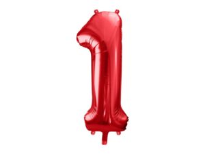 Ballon - Folie - 1 - Rød - 86 cm.