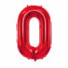 Ballon - Folie - 0 - Rød - 86 cm.