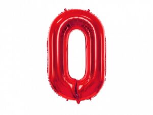 Ballon - Folie - 0 - Rød - 86 cm.