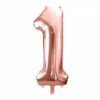 Ballon - Folie - 1 - Rosaguld - 86 cm.