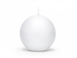 Kugle Lys - Hvid - 6 cm