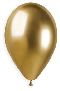 Ballon - Guld Shiny Chrome - 33 cm