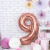 Ballon - Folie - 9 - Rosaguld - 86 cm. - Image 2