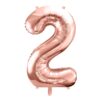 Ballon - Folie - 2 - Rosaguld - 86 cm.