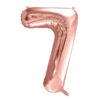 Ballon - Folie - 7 - Rosaguld - 86 cm.