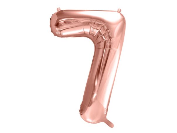 Ballon - Folie - 7 - Rosaguld - 86 cm.