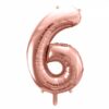 Ballon - Folie - 6 - Rosaguld - 86 cm.