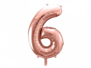Ballon - Folie - 6 - Rosaguld - 86 cm.