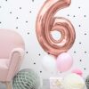 Ballon - Folie - 6 - Rosaguld - 86 cm. - Image 3