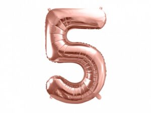 Ballon - Folie - 5- Rosaguld - 86 cm.
