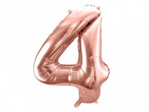 Ballon - Folie - 4 - Rosaguld - 86 cm.