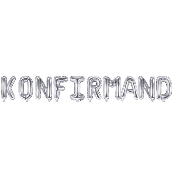 Ballon - Folie - KONFIRMAND - Sølv