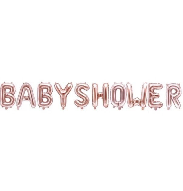 Ballon - Folie - BABYSHOWER - Rosa/Guld