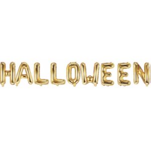 Folie - Ballon - Halloween - Guld - 35 cm.