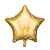 Ballon - Folie - Happy birthday - Guld