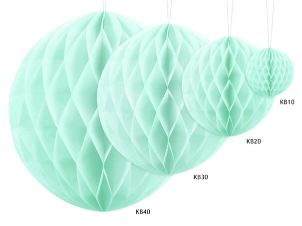 Honeycomb Ball - Mint grøn - 20 cm. - Image 2