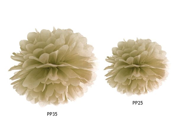 Pompom – Guld – 35 cm. - Image 2