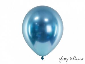 Ballon - Glossy Blå - 30 cm.