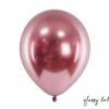 Ballon - Glossy Rosa/Guld - 30 cm