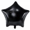 Ballon - Folie - Stjerne - Sort