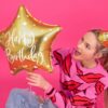 Ballon - Folie - Happy birthday - Guld - Image 2