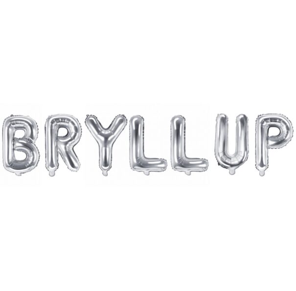 Ballon - Folie - Bryllup - Sølv