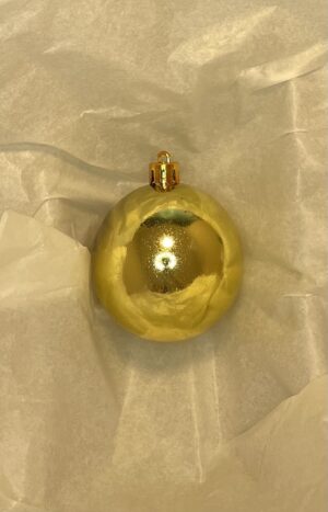 Julekugle - Guld - 6 cm.