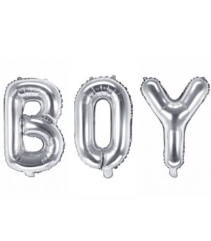 Ballon - Folie - BOY - Sølv