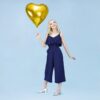 Ballon - Folie - Hjerte - Guld - 61 cm - Image 4