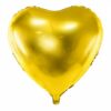 Ballon - Folie - Hjerte - Guld - 61 cm
