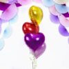 Ballon - Folie - Hjerte - Mørk Pink - 45 cm. - Image 2