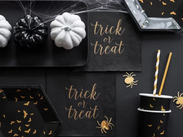 Halloween - Kopper - Flagermus - Sort/Guld - 6 Stk. - Image 3