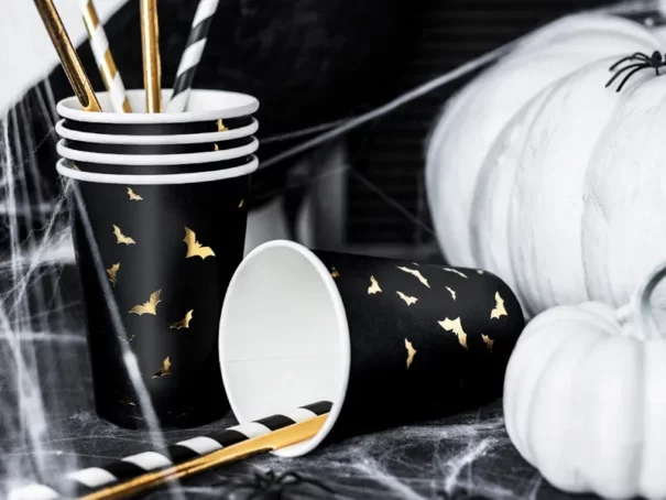 Halloween - Kopper - Flagermus - Sort/Guld - 6 Stk. - Image 5