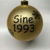 Julekugle - Mat Guld - 8 cm.