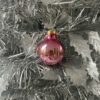 Julekugle - Blank Lys Pink - 4 cm.