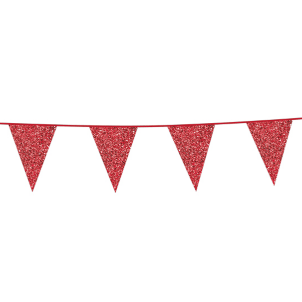 Banner - Rød Glitter