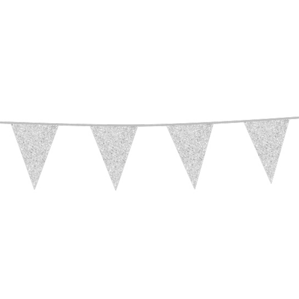 Banner - Sølv Glitter