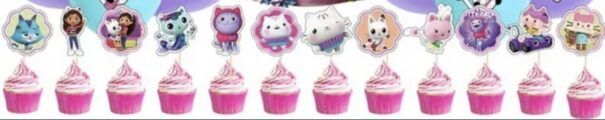 Cupcake Toppers - Gabbys Dukkehus - 12 Stk. - Image 2