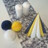Honeycomb Ball - Gul - 10 cm. - Image 5