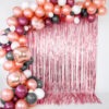 Glitter Gardin - Rosa/Guld