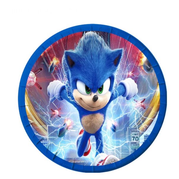 Tallerkner - Sonic - 10 Stk.